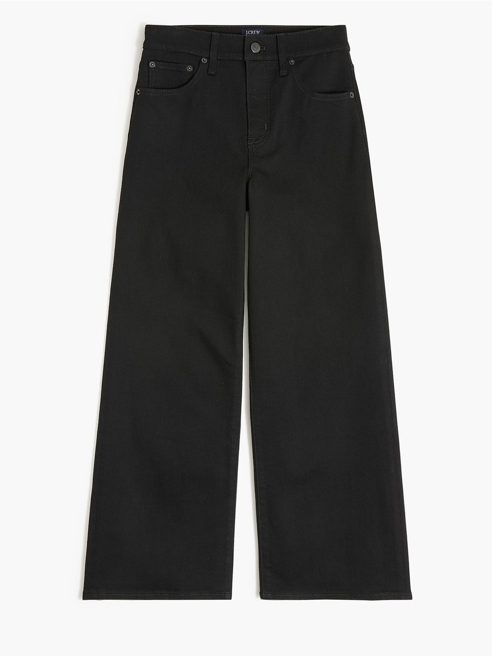 J. Crew Black Wide-Leg Crop Jeans size 31 or 10 Women’s